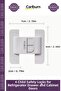 Special Production Double Button Safety Lock White Set 4 Pieces Refrigerator Drawer Cabinet Door Child Lock - 2