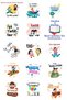 50Pcs Large Size Happy Holidays Gift Package Set (Polka Dot Paper Bag (18X30Cm), 60 Pieces of 4cm Stickers) - 2