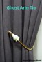 Ghost System Special Design Wooden Curtain Arm Tieback Mounted on Cornice
