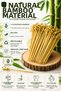 50 Pieces of Knotted Bamboo Toothpicks 12 cm Cocktail Party Invitation Snack Presentation Toothpicks Set of 50 Pack - 6