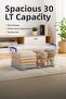 30 Liter Toy Storage Box with Wheels, Toy Organizer-Children's Room Organizer - 2