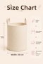 Double Panda Heart Printed Toy Basket 50X40 cm Baby and Children's Room Cream Felt Organizer Basket - 3