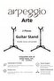 2 Pieces Guitar Stand - Foldable Electric Acoustic Classical Bass Guitar Lute Mandolin Compatible