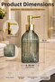Bodrum Single Glass Liquid Soap Dispenser Green | |   Modern Luxury Bathroom Accessory Decorative Liquid Soap Dispenser Soap Dispenser Countertop Sink for Bathroom & Kitchen | |   Gold Pompali | |   Dishwashing Detergent Hand Soap - 3