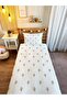 Beige Flying Balloon Patterned Printed Baby and Child Printed Single Pique Bedspread Set 160X220 cm - 2