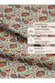 100% Cotton Satin Fabric 100X155 cm Fuchsia Green Floral Patterned Decorative Patchwork Fabric - 5