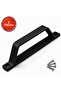 Black Fly Screen Door Handle 13cm Plastic Hand Grip Handle -2 Pieces