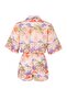 Tropical Patterned Woven Mini 100% Cotton Beach Shirt Shorts Set Tbess26Au00063 - 6