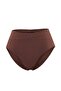 Kahverengi Yüksek Bel Hipster Bikini Altı TBESS25BA00035 - 8