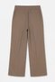 Khaki Bow Collar Slit Zipper Blouse with Elastic Waist Pleated Trousers Tdrss26Au00060 - 10