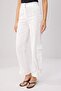 White Gabardine Cargo 100% Cotton Pants Twoss26Pl00182 - 3