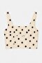 Ecru Polka Dot Strappy Crop Blouse Tdrss26Bz00104 - 4