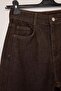 Wardrobe Essentials Kahverengi Vintage Yıkama Yüksek Bel Wide Leg Jeans TWOAW27JE00047 - 6