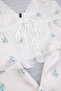 White-Multicolor Floral Satin Woven Pajama Set Thmaw27Pt00009 - 3