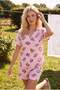 Teen Pink 100% Cotton Leisure Patterned Knitted Pajamas Set Thmss26Pt00111 - 3