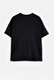Siyah Bağlama / Şal Detaylı Yumuşak Örme T-Shirt TBBSS26BF00104 - 5