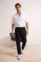 Black-Light Brown Double Pack 100% Cotton Linen Straight Fit Men's Trousers Tmnss26Pl00041 - 6