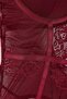 Bordo İnce Askılı Dantel Kaplı Örme Body THMAW27BD00005 - 5