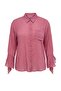 Pembe Oversize Modal Balon Transparan Büyük Beden Gömlek TBBAW27AX00012 - 5