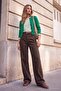 Wardrobe Essentials Kahverengi Vintage Yıkama Yüksek Bel Wide Leg Jeans TWOAW27JE00047 - 2