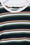 Lacivert Çizgili Regular Bisiklet Yaka Uzun Regular Penye süprem Örme T-Shirt TWOAW27TS00021 - 6
