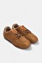 Taba Süet Çift Bağcıklı Kadın Sneaker TAKAW27SN00003