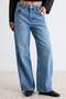 Mavi %100 Pamuk Yüksek Bel Bilek Boy Wide Leg Jeans TWOAW27JE00094 - 3