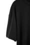 تي شيرت محبوك بأزرار منخفضة الكتف باللون الأسود من Big Size Black Wardrobe Essentials TMNAW27BF00001 - 3