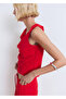 Asymmetrical Draped Halterneck Blouse