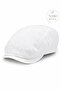 White Men's Cap Hat – 100% Linen Summer Wear |   British Style (Peaky Blinders) |   Flat Cap M-L - 7