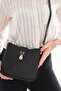 Women's Lock Closure Three Compartment Crossbody Shoulder Bag - 6