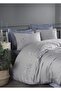 Alya Embroidered Duvet Cover Set - Gray - 2