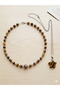 Natural Stone Tiger's Eye 3-Piece Set Necklace Bracelet Combination Valentine's Day Gift