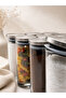 12 Pieces H'Ola Stainless Steel Vacuum Glass Spice Jar with Lid 250 Ml. 14*6 cm - 5