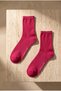 Woman family basic sock fuchsia - 3