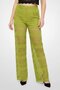 Women Regular Fit Eyelet Palazzo Pants, Green