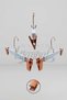 Business Class a Quality 10 Pieces Rose Hook Laminated Wooden Clothes Hanger with Pegs Trouser Hanger Skirt Hanger - 4