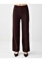 Bitter Brown Regular Waist Regular Leg Relaxed Fit Knitted Trousers - 3