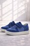 Bob Genuine Leather Blue Barefoot Velcro Elastic Baby Sneaker Shoes