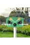 Solar Animal Repeller with PIR Motion Sensor Ultrasonic Alarm LED Flash Light USB Rechargeable - 5