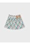 Girl's Bowknot Checkered Skirt 2-10 Years Green