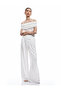 Crepe Fabric Drape Detailed Strapless Blouse
