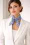 Blue Patterned Scarf Set (Box Not Included) - 3