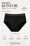 Women's 2 Pack Cotton Trim High Waist Slip Panties - 3