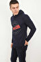 Rio Hooded Men's Sweatshirt Navy Blue - 3