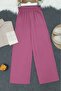 Thick Elastic Waist Loose Ayrobin Trousers - Cherry - 2