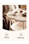 Modern 2-Layer Coffee Table,Four-Leaf Clover Shape Sofa Side Table for Living Room,White - 4