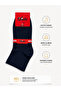 Women's Navy Blue 6-Piece Cotton Boxed Elasticless Socks, Diabetic-Friendly, Seamless, Non-Marking, Short, Non-Tightening Socks - 2