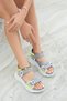 Women's Daily Faylon Padded Sole Velcro Sports Daily Sandals Ss001-0148 Gray