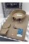 Slim Fit Long Sleeve Cotton Gift Boxed Easy-Iron Men's Shirt Fs-002225 - Brown - 3